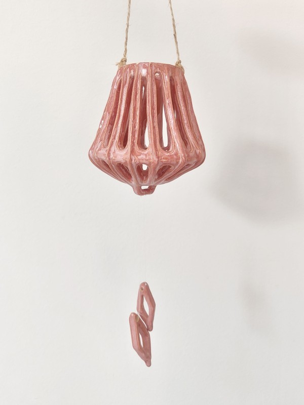 Lanterne épurée Rose