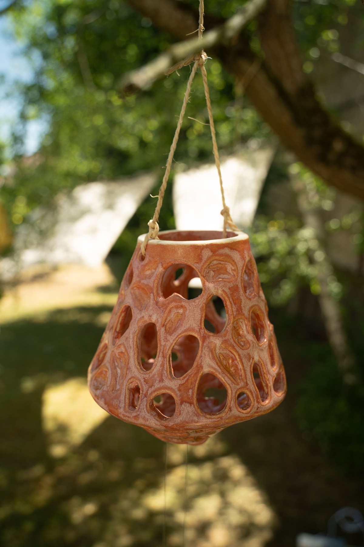 Lanterne organique Rose