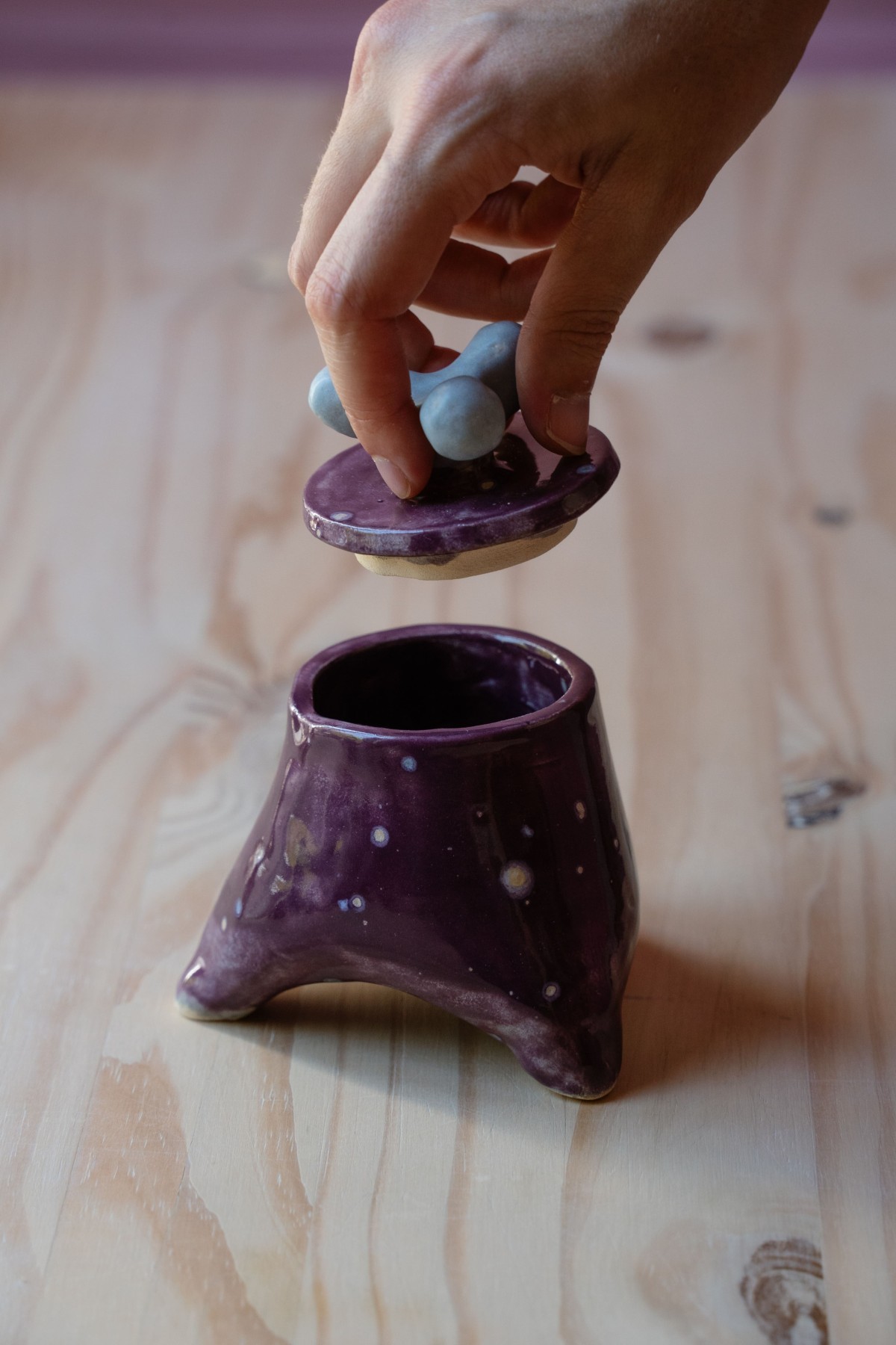 Boite Bicolor Bleu et Violette